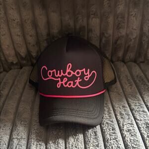 Black and Pink Trucker Hat